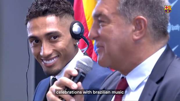 Laporta "the samba returns to FC Barcelona with Raphinha"